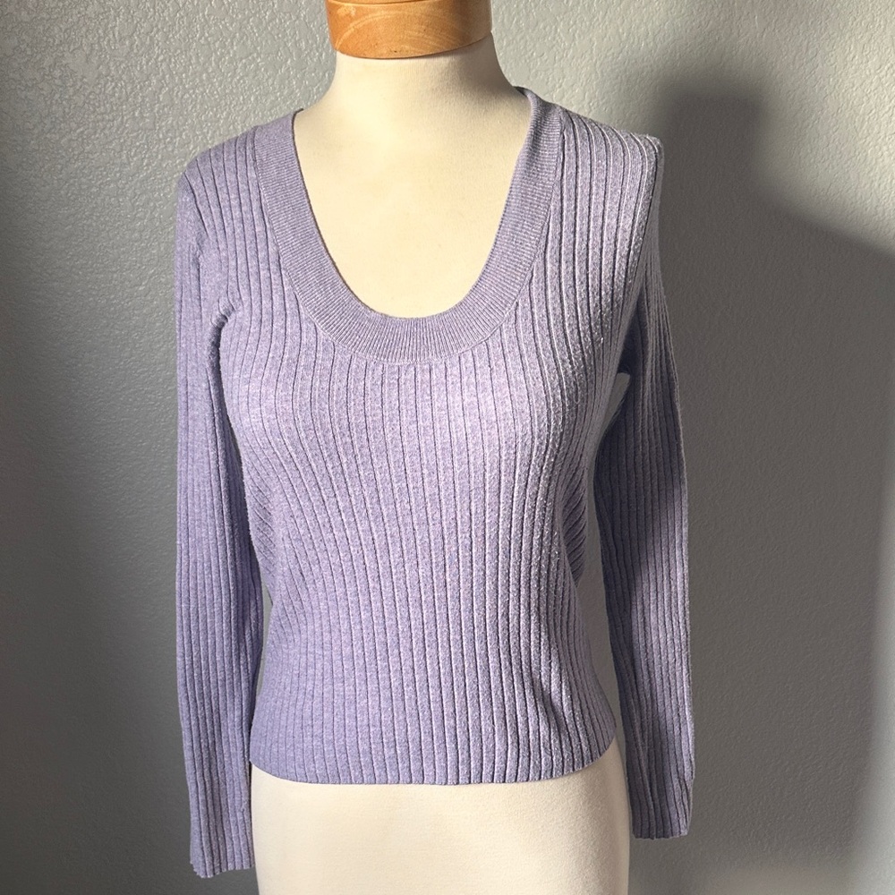 a new day Women's V-Neck Sweater in Light Purple